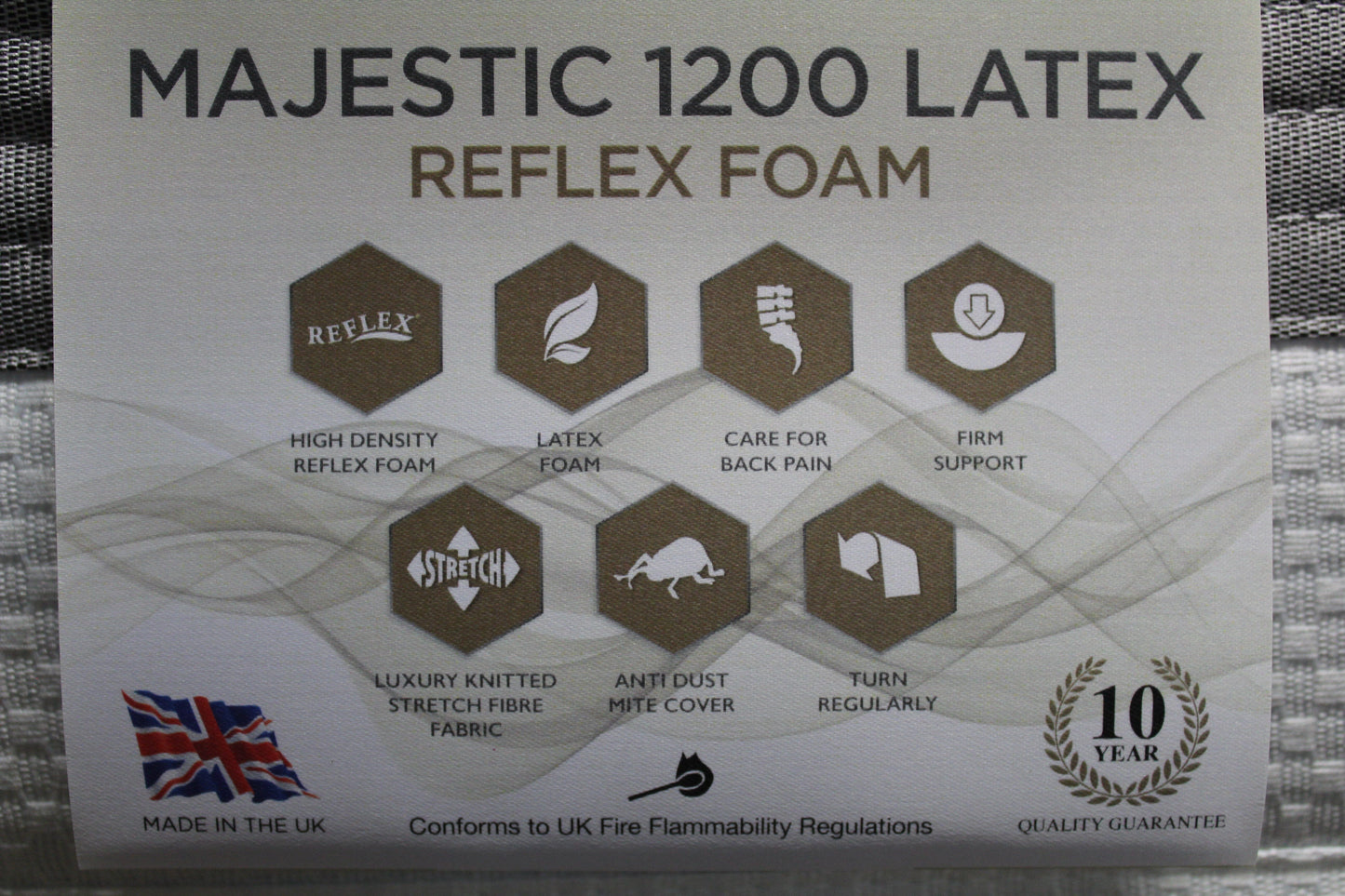 Majestic 1200 Latex Mattress Memory Foam and Latex