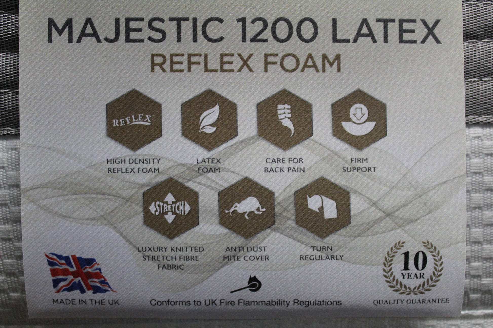 Majestic 1200 Latex Mattress Memory Foam and Latex